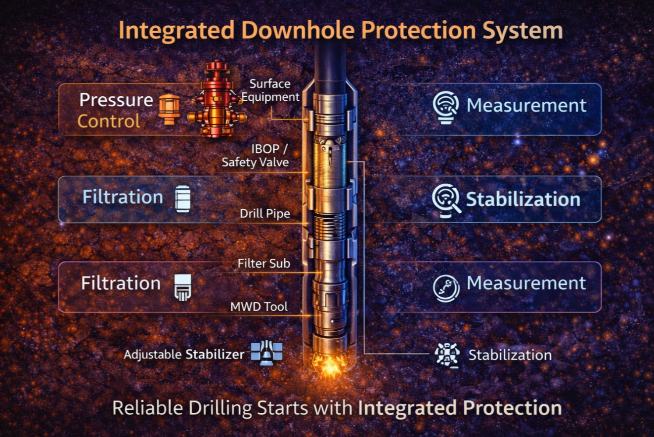 Protection Module Offshore Oil Rig Integrated Downhole Protection Strategy for MWD Systems and Drilling Tools